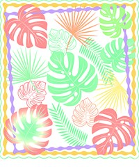 tropical shirt leaves