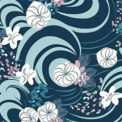 flowers pattern floral ocean abstract digital art