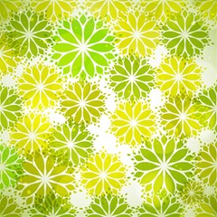 flowers green texture with pattern leaves shape seamless