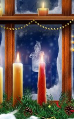 christmas lighting candles