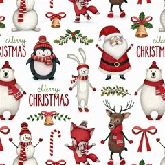 christmas characters pattern xmas backgrounds