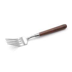 Stainless Steel Fork With Wooden Handle Icon