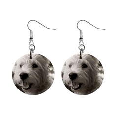 Westie Puppy Mini Button Earrings by Koalasandkangasplus