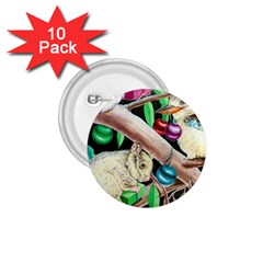 Christmas Kooka Twins  10 Pack Small Button (round)