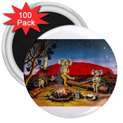 Uluru  100 Pack Large Magnet (round)