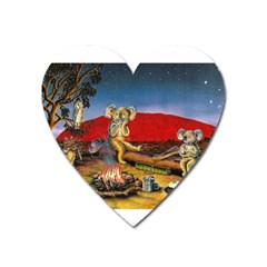 Uluru  Large Sticker Magnet (heart)