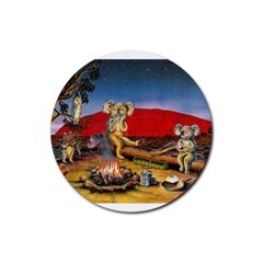 Uluru  4 Pack Rubber Drinks Coaster (round)