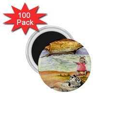 London Bridge  100 Pack Small Magnet (round)