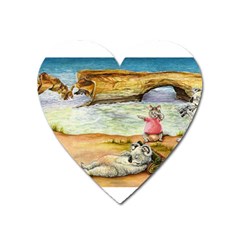 London Bridge  Large Sticker Magnet (heart) by Koalasandkangasplus