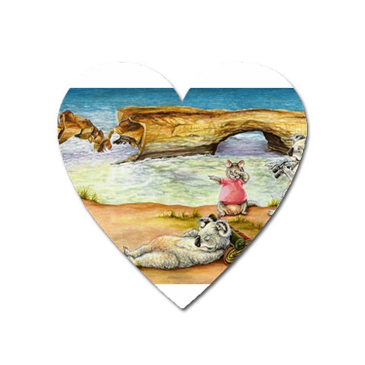 London Bridge  Large Sticker Magnet (Heart)