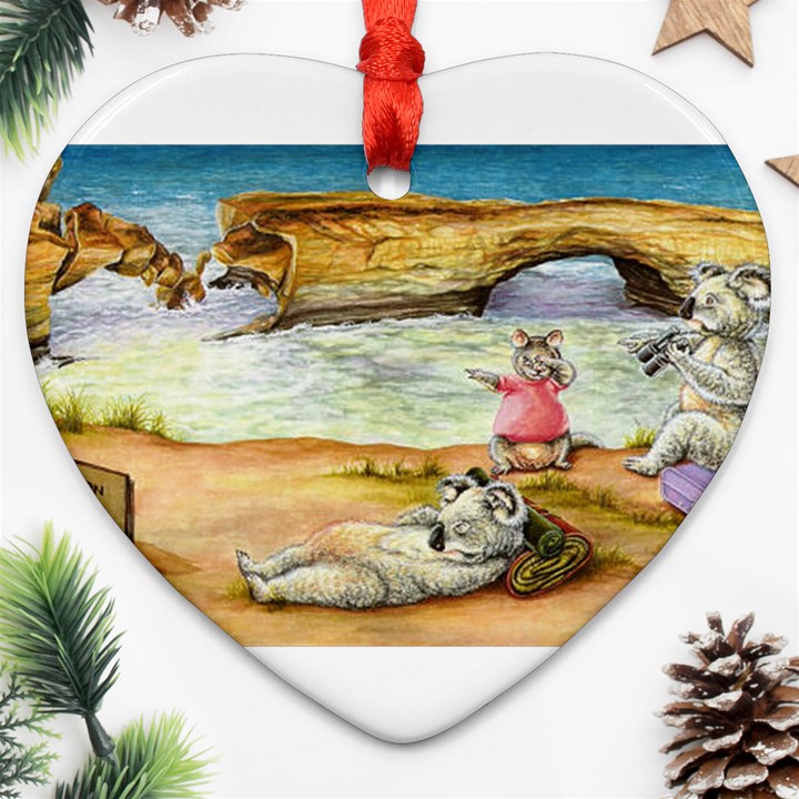 London Bridge  Heart Ornament (Two Sides)