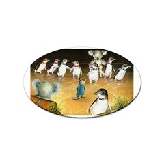 Penguin Parade  10 Pack Sticker (oval) by Koalasandkangasplus