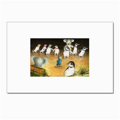 Penguin Parade  10 Pack Small Postcard