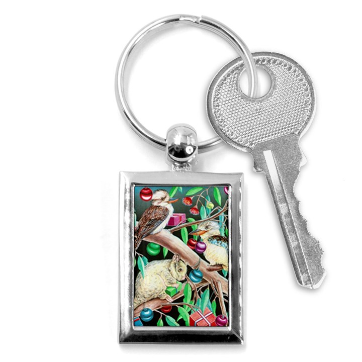 Christmas Kooka  Key Chain (Rectangle)