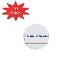 Alpha Star 10 Pack Mini Button (round) by designmystuff