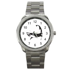 The Cape Cod Shark Stainless Steel Sports Watch (round) by pdaly