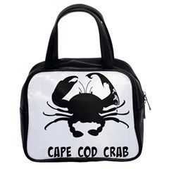 Cape Cod Crab Single-sided Satchel Handbag by PatDaly718