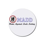 Madd Rubber Drinks Coaster (Round) Front