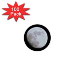 Moon 100 Pack Mini Magnet (Round) Front