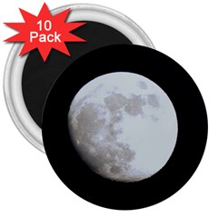 Moon 10 Pack Large Magnet (round) by LigerTees