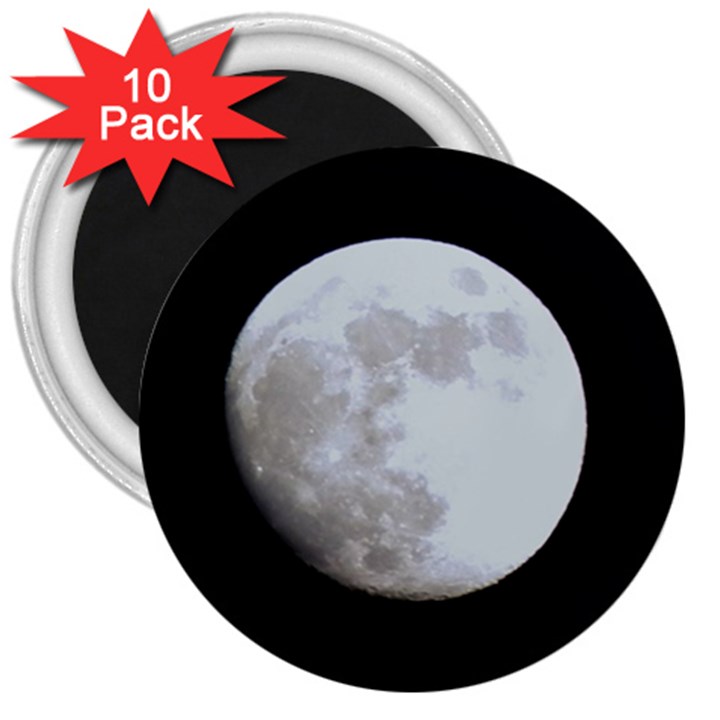 Moon 10 Pack Large Magnet (Round)