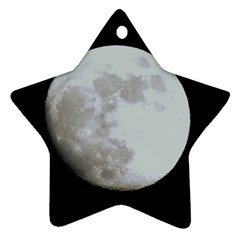 Moon Twin-sided Ceramic Ornament (star) by LigerTees