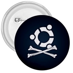 Ubuntu Bone Large Button (round)