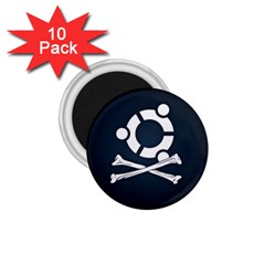 Ubuntu Bone 10 Pack Small Magnet (round)