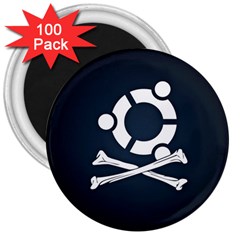 Ubuntu Bone 100 Pack Large Magnet (round) by CreateYourOwnGift