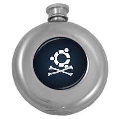 Ubuntu Bone Hip Flask (round)