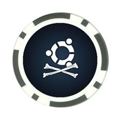 Ubuntu Bone Poker Chip