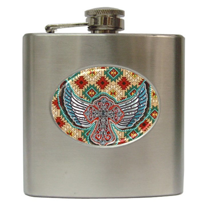 South West Leather Look Hip Flask