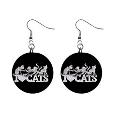 Catz Mini Button Earrings by artattack4all