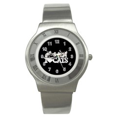 Catz Stainless Steel Watch (round) by artattack4all