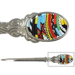 Multi-colored Beaded Background Paper Knife by artattack4all