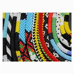 Multi-colored Beaded Background Single-sided Handkerchief