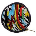 Multi-Colored Beaded Background Mini Makeup Case Front