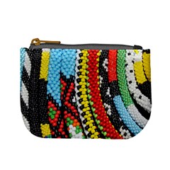 Multi-colored Beaded Background Coin Change Purse