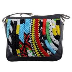 Multi-colored Beaded Background Messenger Bag by artattack4all