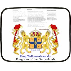 King Willem Twin-sided Mini Fleece Blanket