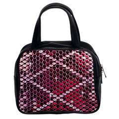 Red Glitter Bling Twin-sided Satched Handbag by artattack4all