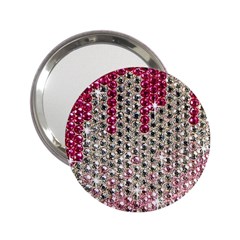 Mauve Gradient Rhinestones  Handbag Mirror by artattack4all