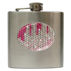 Mauve Gradient Rhinestones  Hip Flask by artattack4all