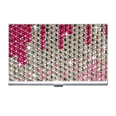 Mauve Gradient Rhinestones  Business Card Holder