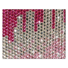 Mauve Gradient Rhinestones  Jigsaw Puzzle (rectangle) by artattack4all