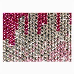 Mauve Gradient Rhinestones  Single-sided Handkerchief