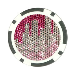 Mauve Gradient Rhinestones  10 Pack Poker Chip by artattack4all