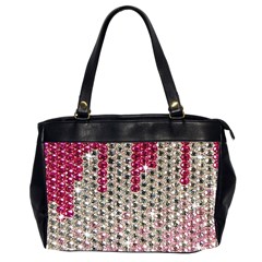 Mauve Gradient Rhinestones  Twin-sided Oversized Handbag by artattack4all