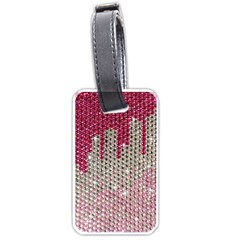 Mauve Gradient Rhinestones  Single-sided Luggage Tag