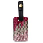 Mauve Gradient Rhinestones  Single-sided Luggage Tag Front